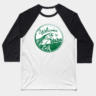 Idaho Fly Fishing Baseball T-Shirt